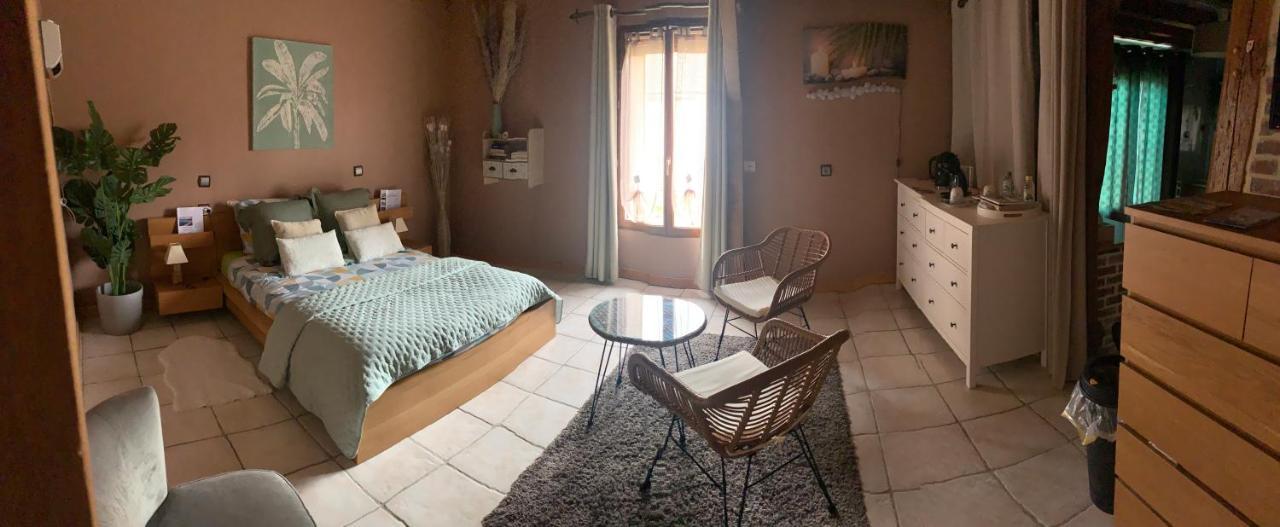 chambre avec sdb/wc privé, piscine près d'un lac Mesnil-Saint-Père Exterior foto