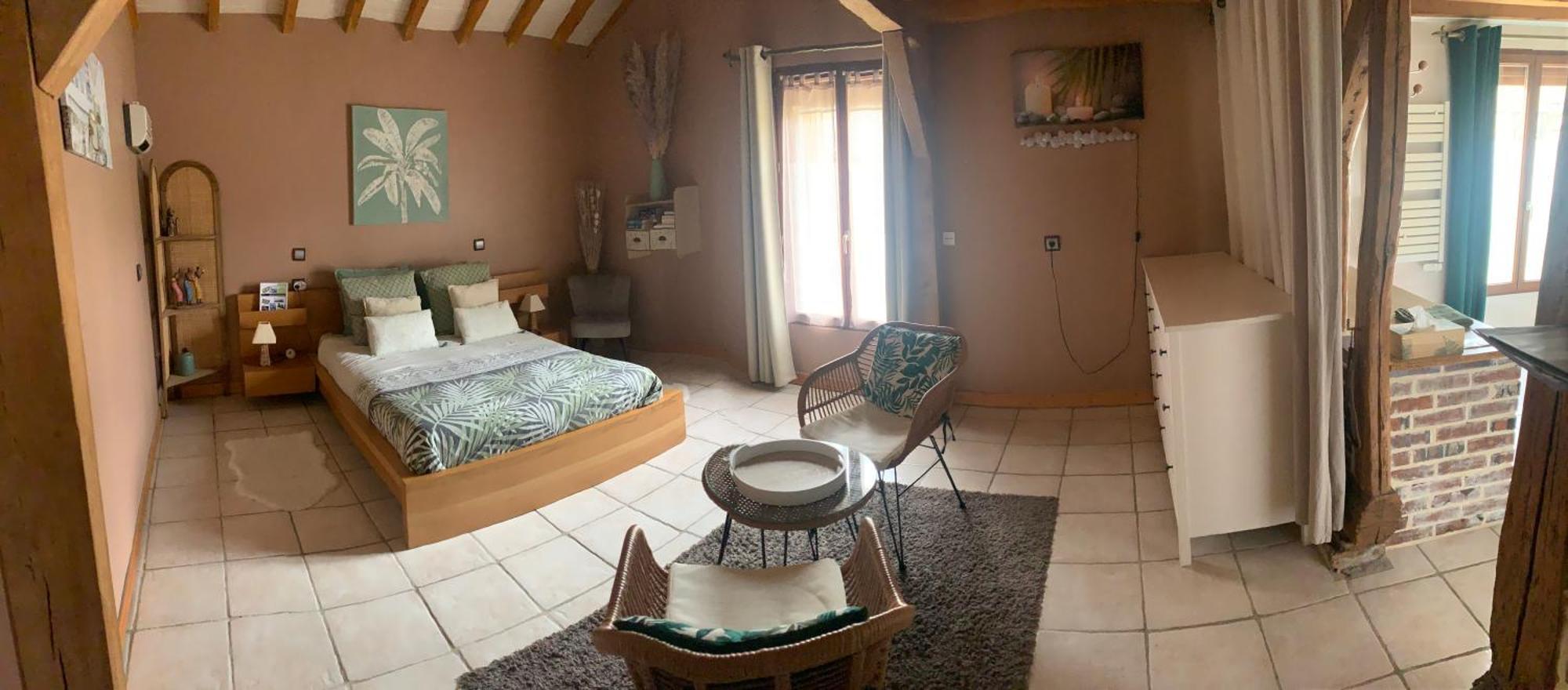 chambre avec sdb/wc privé, piscine près d'un lac Mesnil-Saint-Père Exterior foto