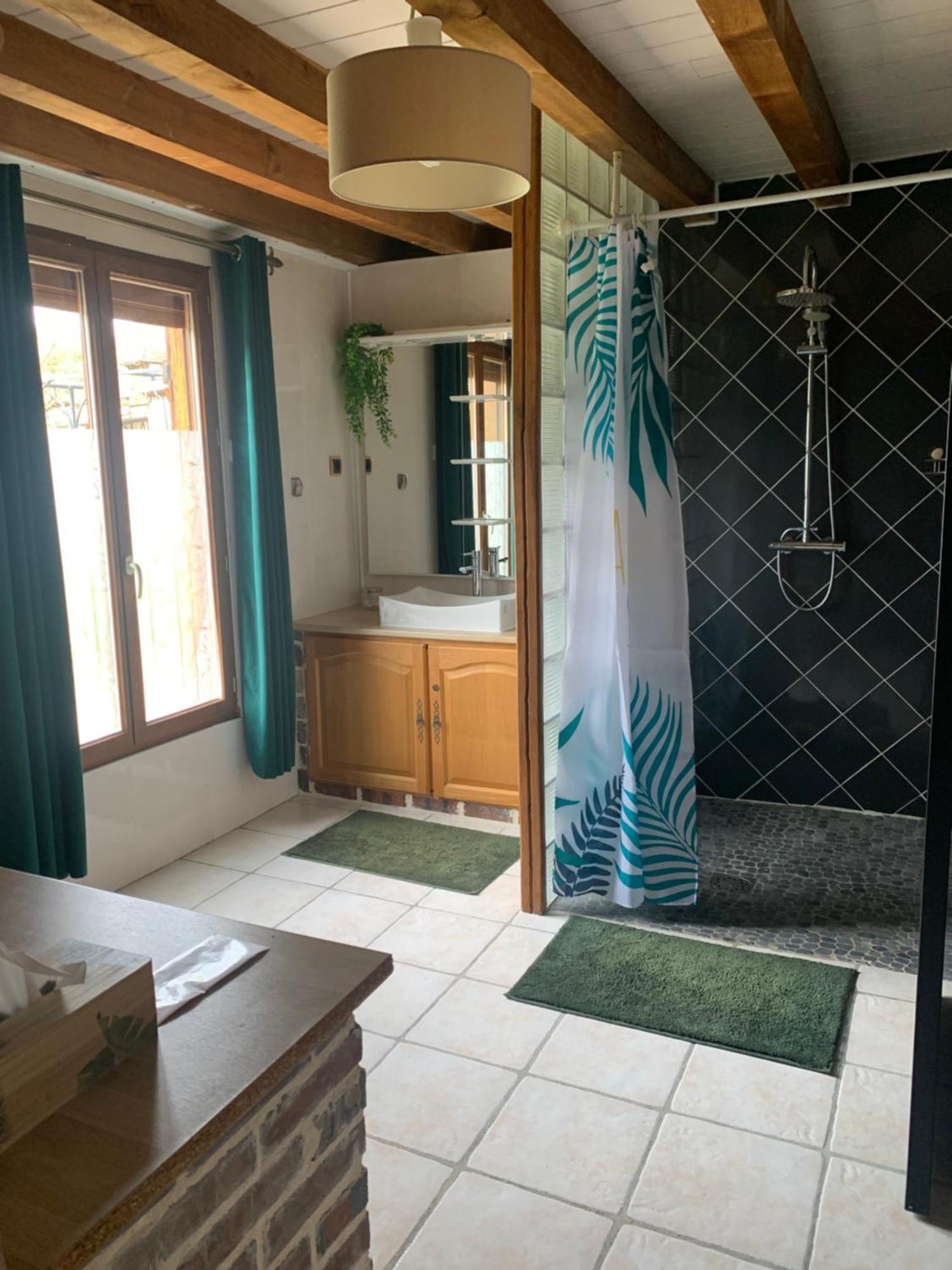 chambre avec sdb/wc privé, piscine près d'un lac Mesnil-Saint-Père Exterior foto